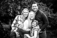 Family of five photographed outdoors by Elissa Bean Photography, family photographer serving Edina and the greater Minneapolis area.