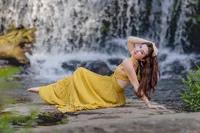Waterfall senior photos indiana marciandchristy5008