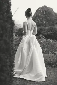 Detail of the bride's wedding dress on her Oxfordshire wedding day