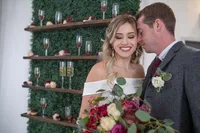 Bride and groom wedding portrait at the National Croquet Center in West Palm Beach, Florida, photographed by Amberlee Christey Photography.