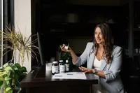 Traditional Naturopath Amber Weingart discussing a personalized natural health plan with a client