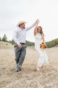A Wedding Day Twirl in the Meadow.