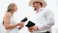 Exchanging Vows with Personal Vow Books.