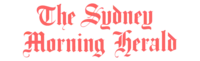 the sydney morning logo in coral