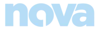 Nova logo in blue