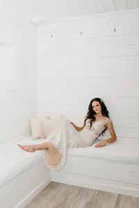 Soft glam bridal makeup for a destination bride
