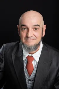Refined Headshot in a Charcoal Suit