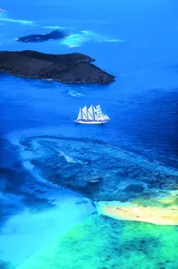 star clipper in between islands