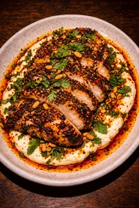 Plate of chicken