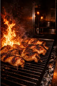 Chick on the grill