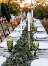 Golden-Hour Garden Banquet Table