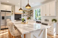 Sunlit Modern Farmhouse Kitchen