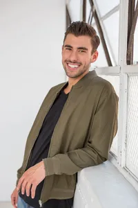 Man posed for a professional headshot portrait, Los Angeles