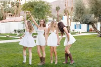 Seniors photographed outdoors during a La Quinta senior photography session