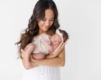 Newborn baby portrait captured during a Palm Springs newborn photography session