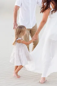 Ring around the rosey during a family photoshoot
