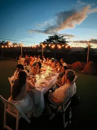 Outdoor farm dinner on Oahu by The Country Eatery catering service