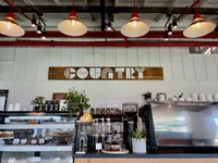 Cafe counter and ordering area at The Country Cafe and Juicery