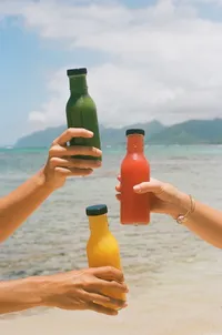 Freshly made juice at The Country Juicery on Oahu's North Shore
