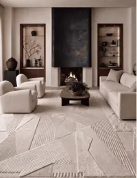 Folded Origami_Alabaster Living Room