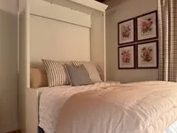 Murphy bed opened in the Brookside Retreat office