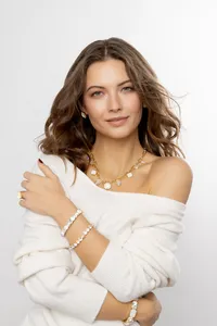Woman's professional branding portrait in a studio setting