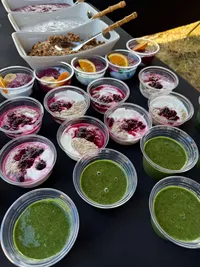 Fresh ingredients arranged for meal preparation at The Country Cafe