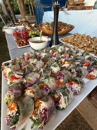 Freshly prepared food for private catering events on Oahu's North Shore