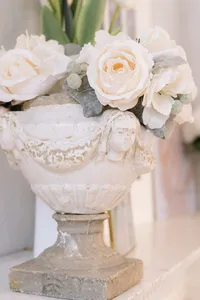 Victorian vase detail at Sarah DiCicco's cottage studio