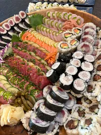 Catering table featuring fresh dishes by The Country Eatery