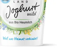 Redesign des Verpackungsdesigns für UNSER LAND Joghurt mit Bio Heumilch | LCKWRK