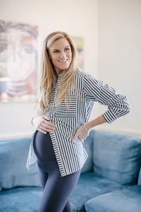 Pregnant woman's professional branding portrait
