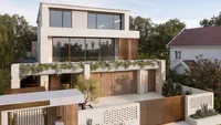 Contemporary new build home facade design by The Facade Design Co.