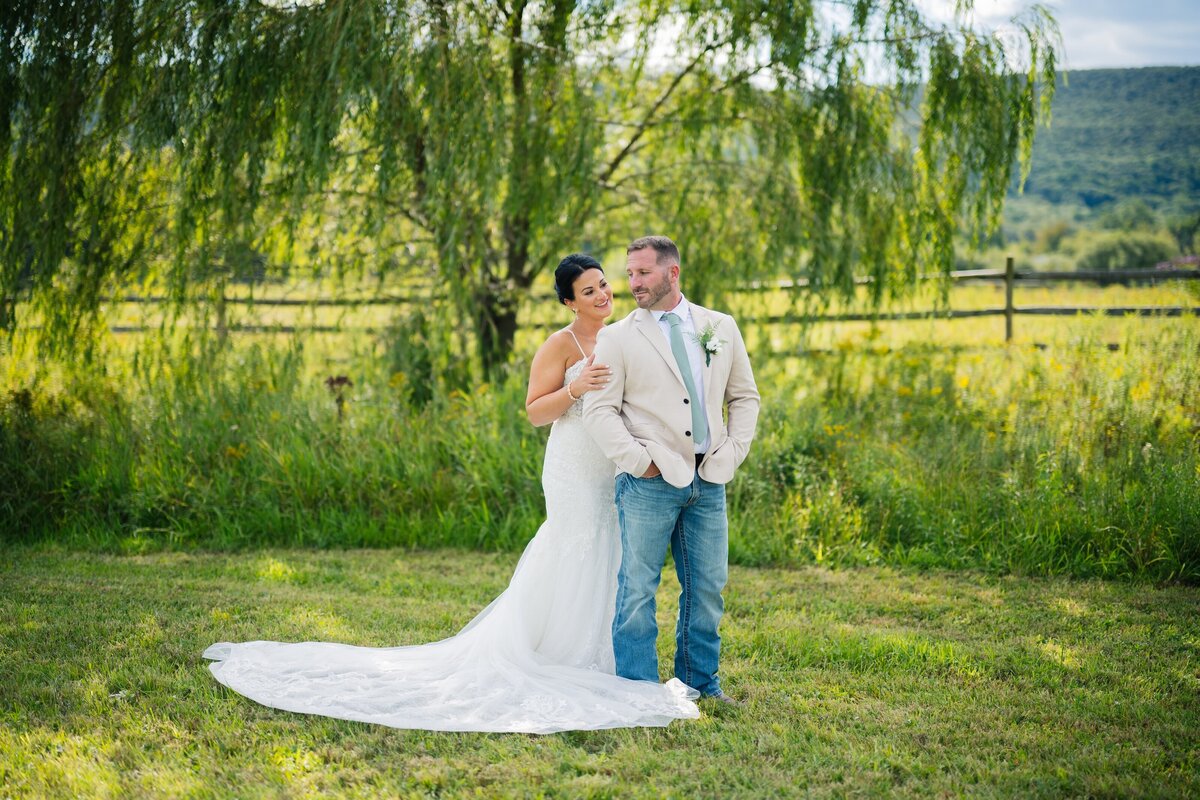 Jackie & Jonathan wedding at New Leaf Farm in Waymart, PA
