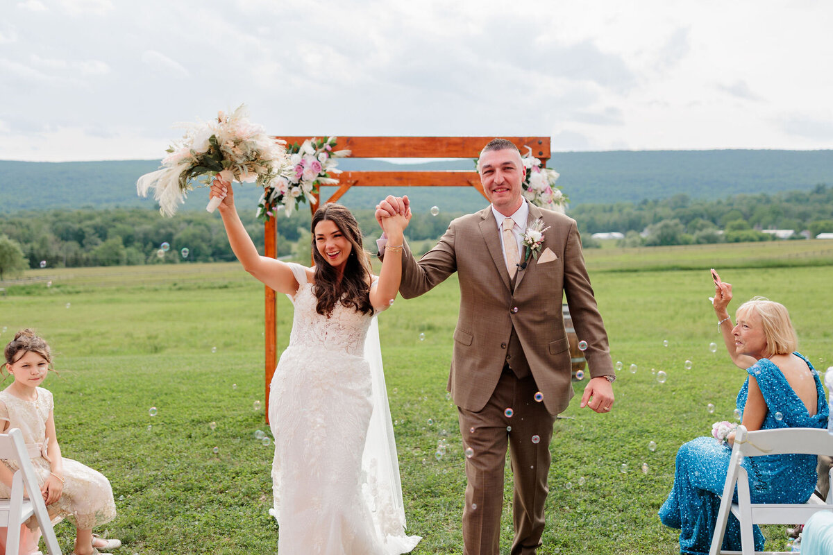 Brianna & Dominick wedding at New Leaf Farm in Waymart, PA