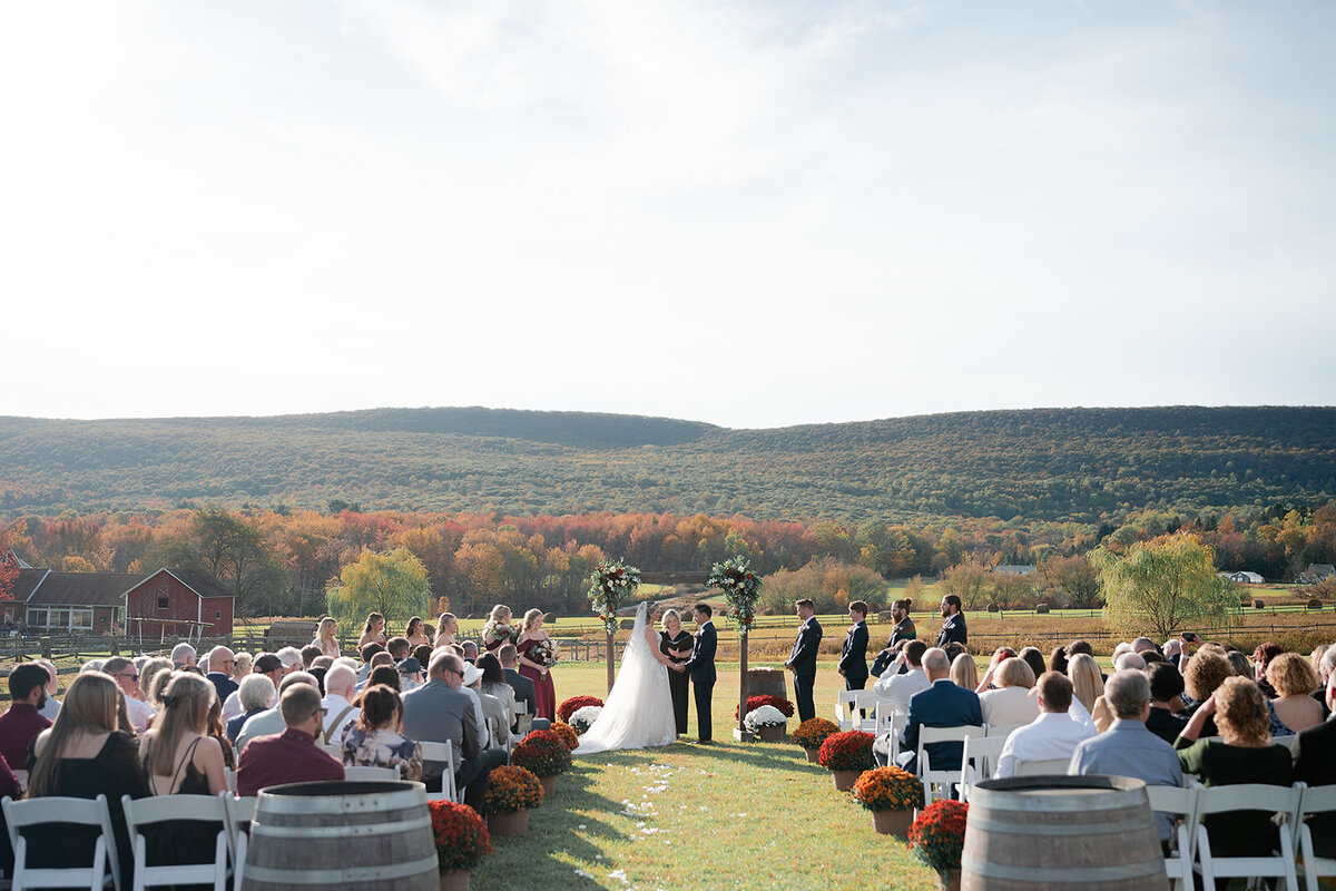 Caitlin & Alec wedding at New Leaf Farm in Waymart, PA