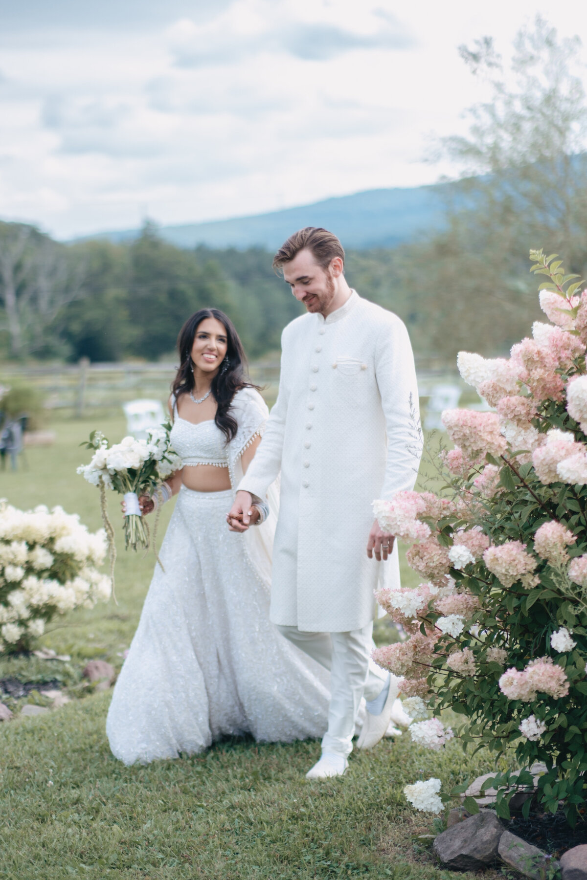Sahiba & Tom wedding at New Leaf Farm in Waymart, PA
