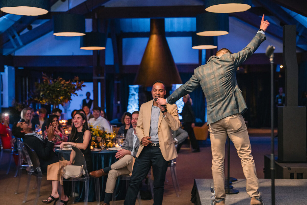 Corporate MC and microphone services