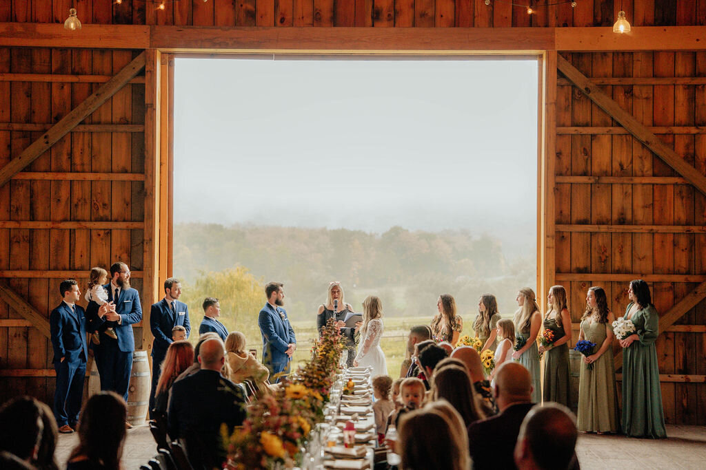 Sam & Brandon wedding at New Leaf Farm in Waymart, PA