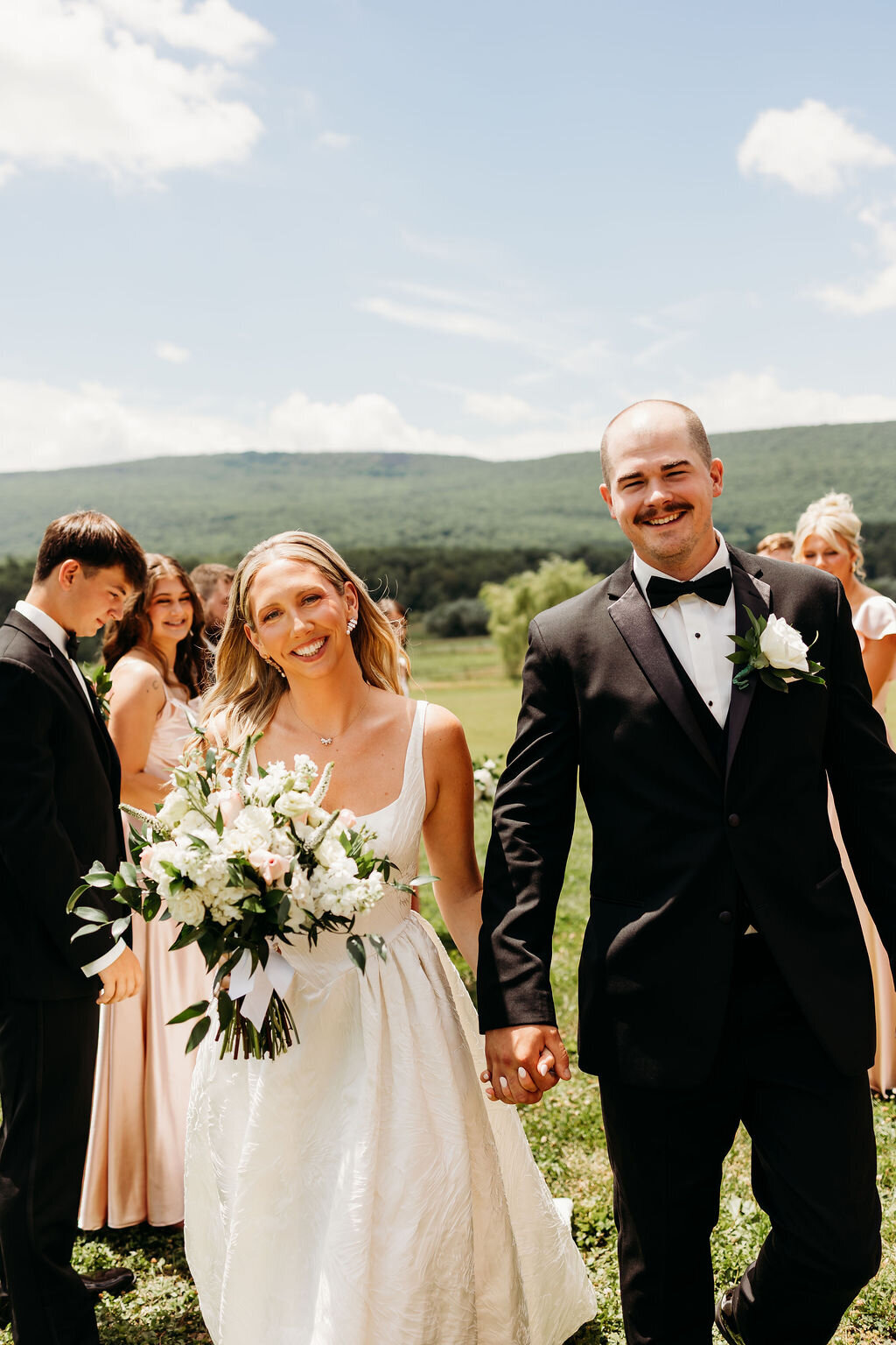 Jalenna & Austin wedding at New Leaf Farm in Waymart, PA
