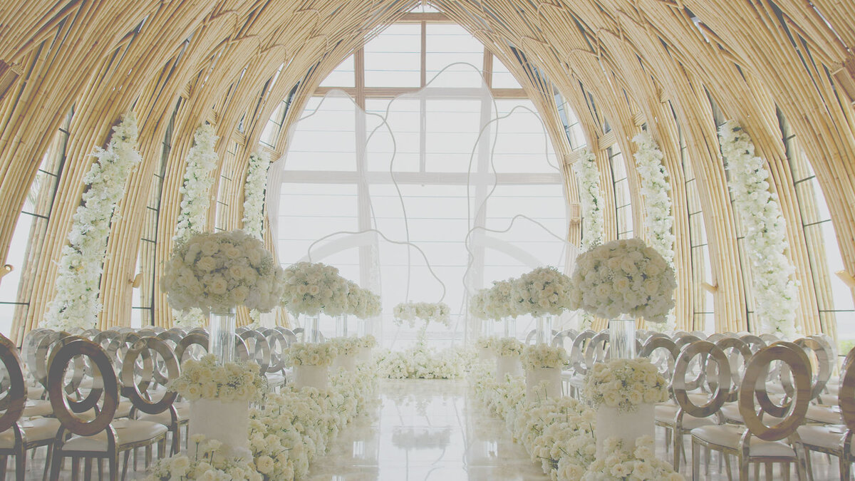 Oceanfront wedding chapel at The Apurva Kempinski resort in Bali