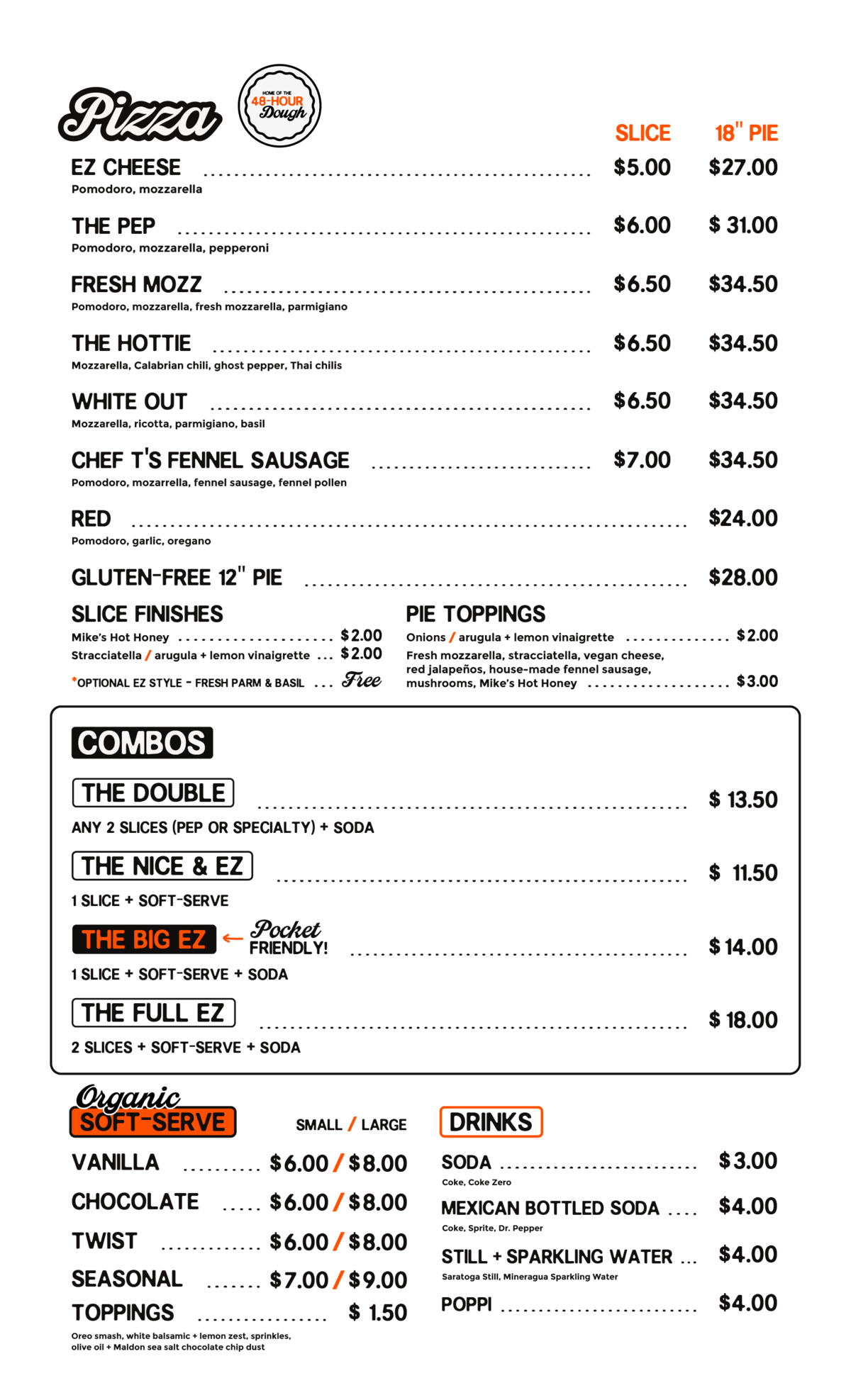 Pwz Menu Home | EZPZ Los Angeles