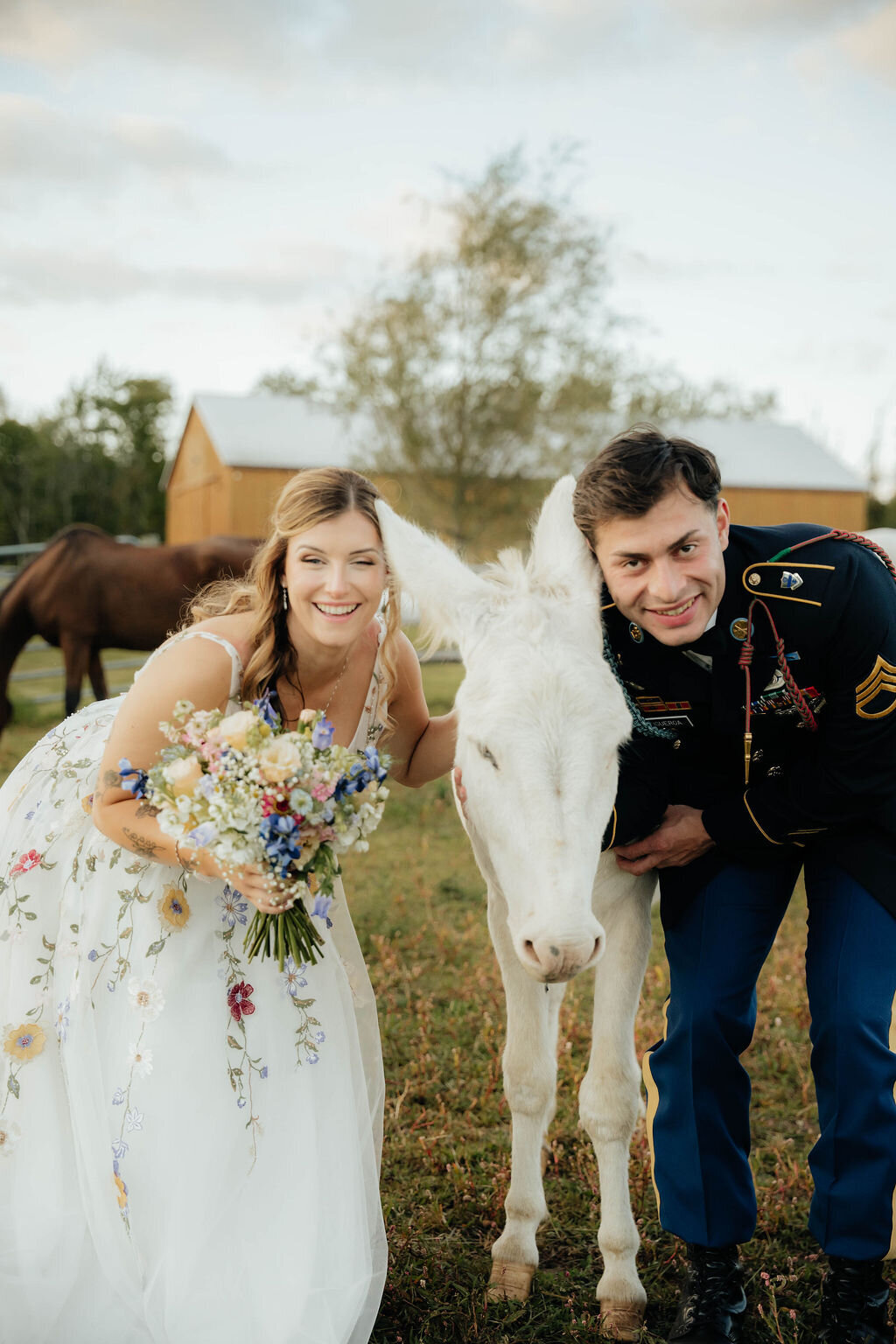 Abby & Edwin wedding at New Leaf Farm in Waymart, PA