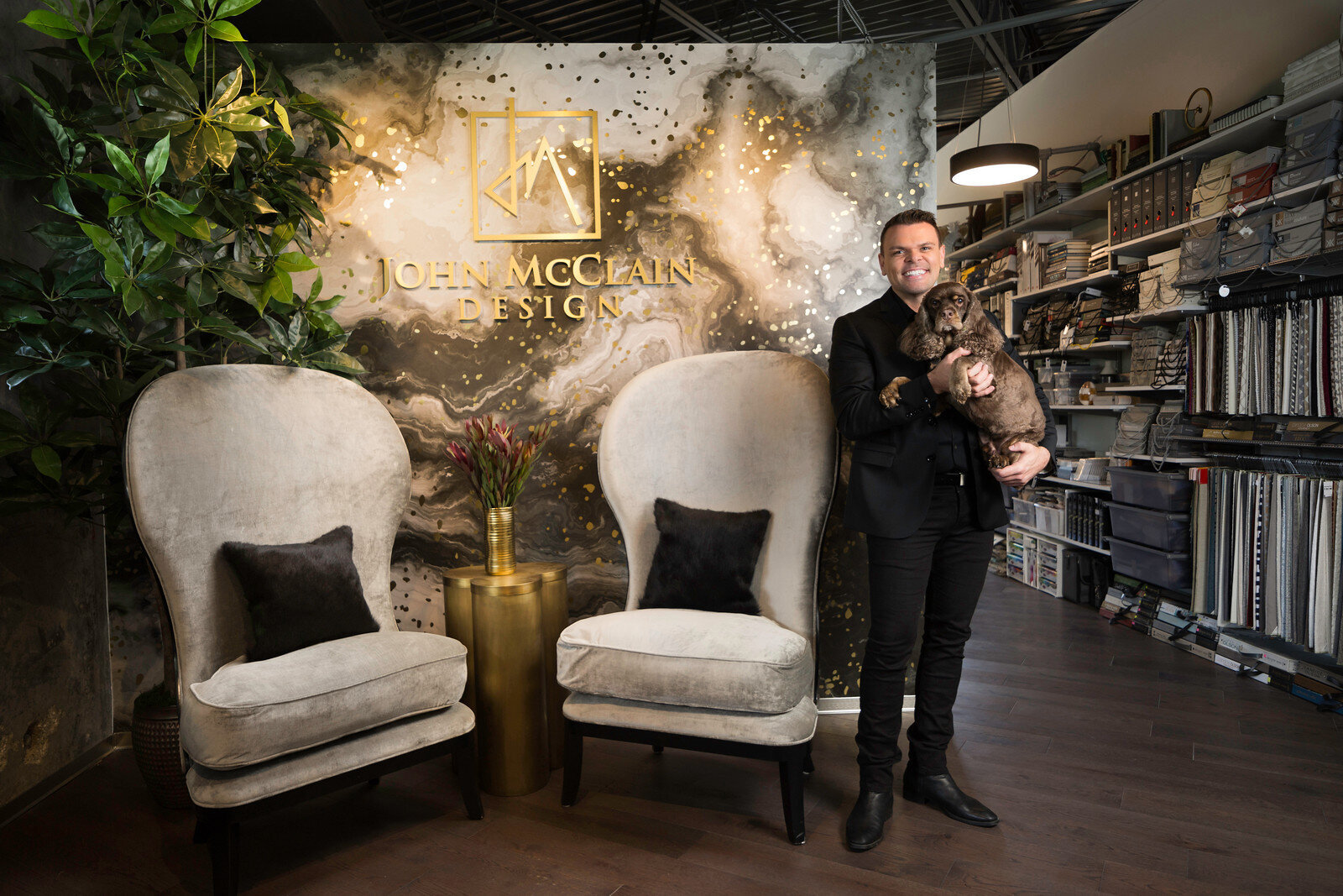 John McClain in his design office