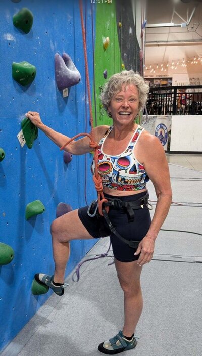 Karen climbing