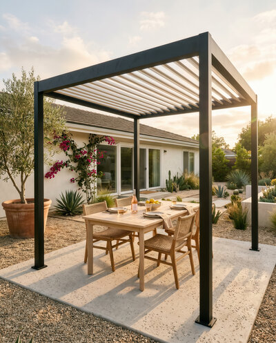 Zen Classic freestanding louvered pergola