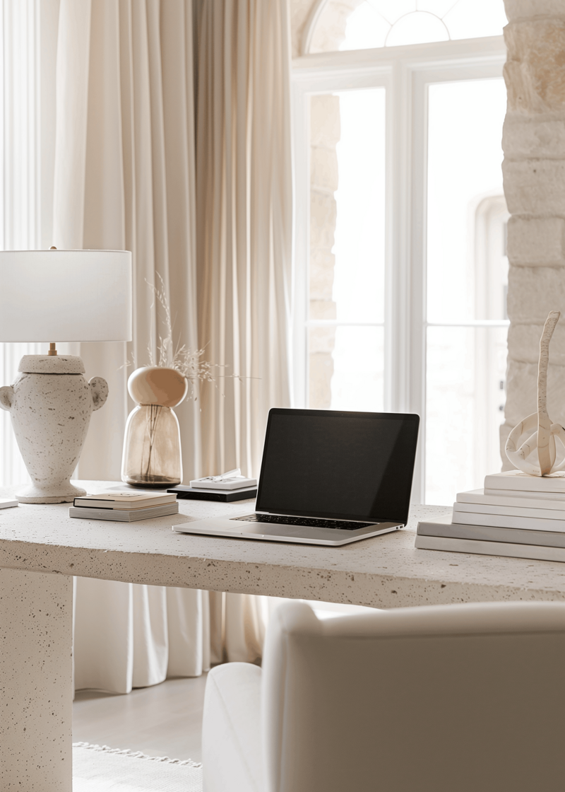 Interior designer working