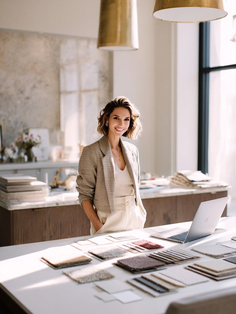 Confident interior designer