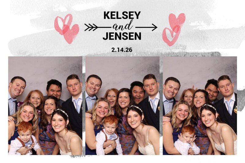 Custom wedding photo booth print