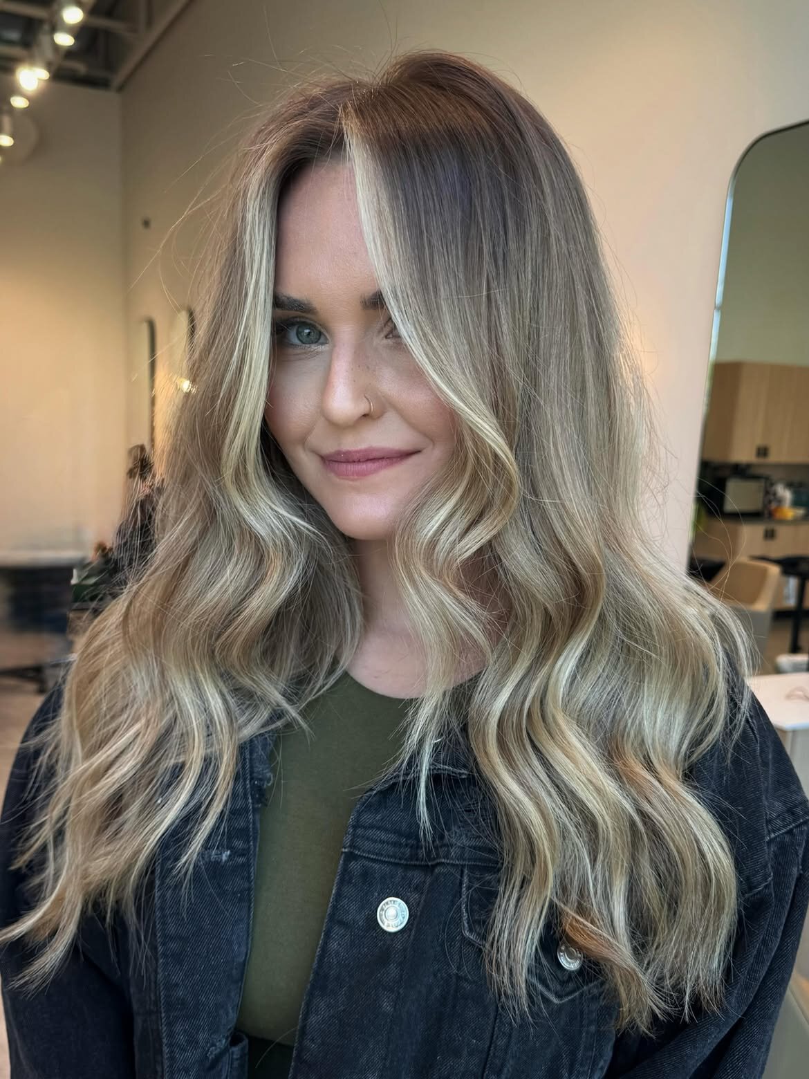 Blonde hair color, bronde color, lived-in color and blowout by Echelon Salon in Eagle, Idaho